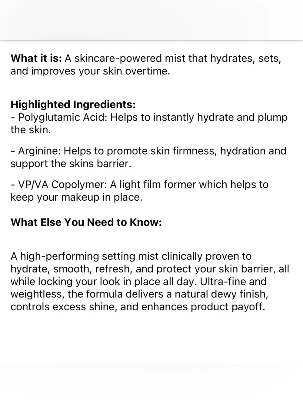 💦 REFY Face Setting Spray